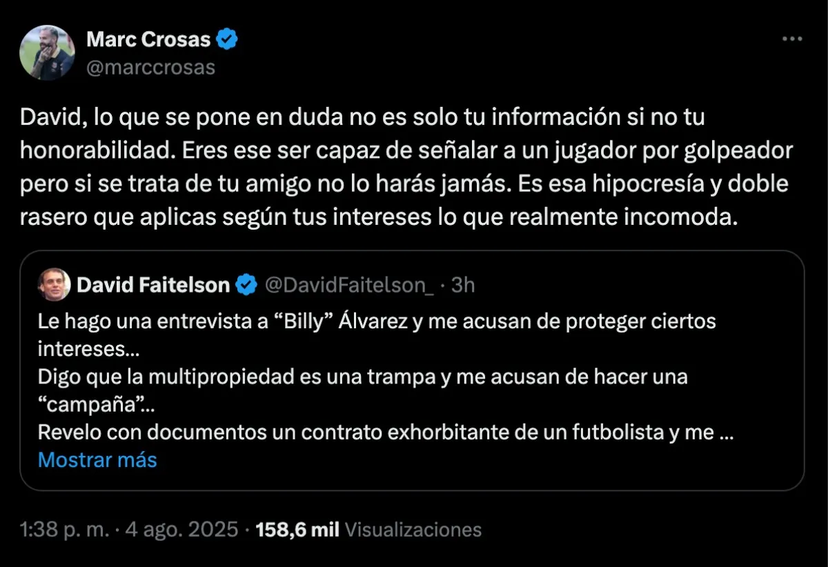 Parte de la polémica | Captura de pantalla