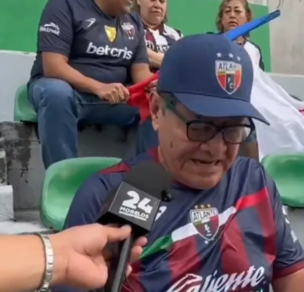 El aficionado se volvió viral en redes sociales