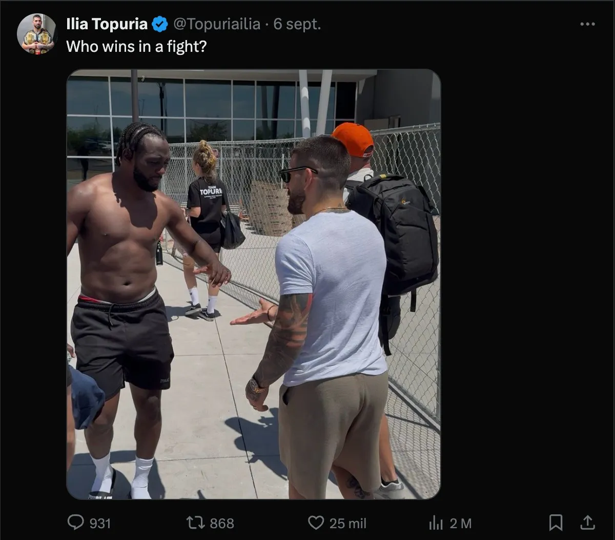 Partes de su enfrentamiento | Captura de pantalla