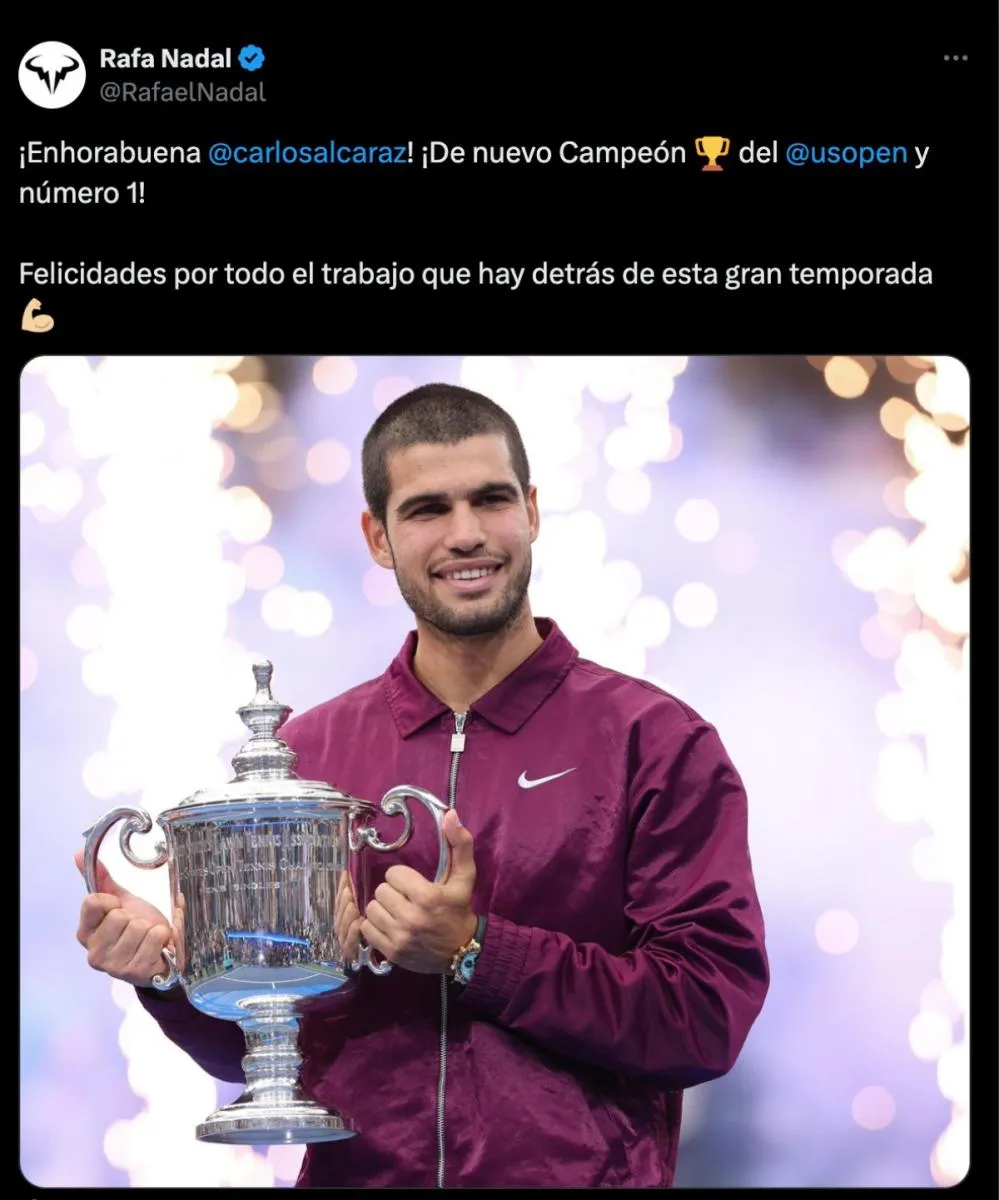 La felicitación de Nadal | Captura de pantalla