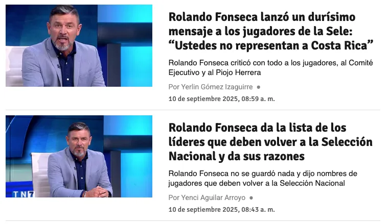 La Teja también recuperó las críticas de Rolando Fonseca
