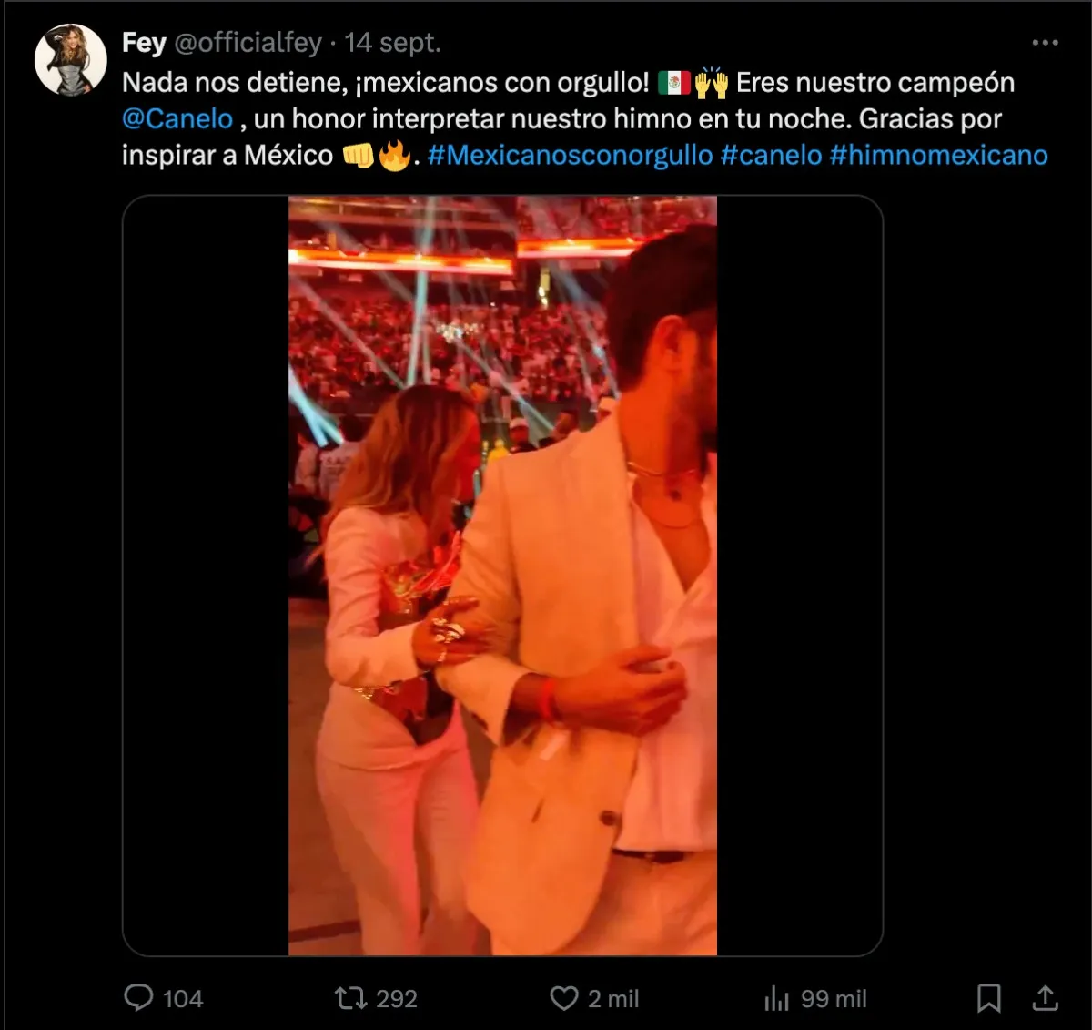 La cantante mexicana | Captura de pantalla