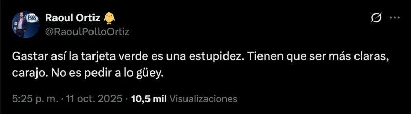 La crítica del Pollo Ortiz | CAPTURA