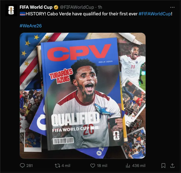 Cabo Verde ya calificó al Mundial del 2026 | FIFA