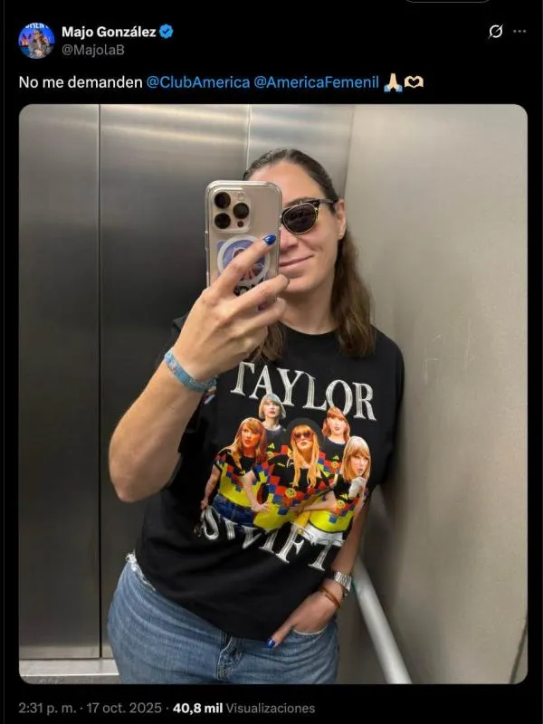 La publicación de Majo González en redes | CAPTURA