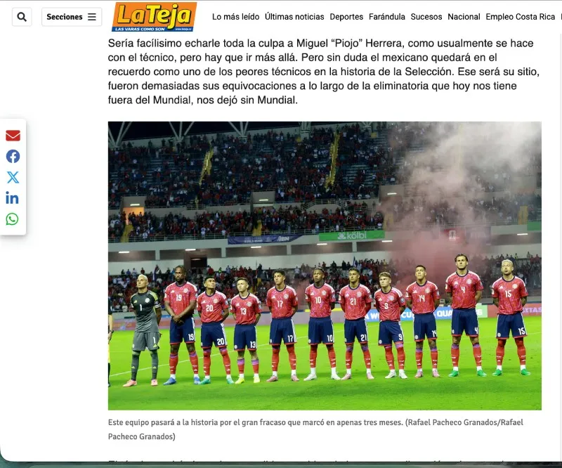 Diario La Teja | Captura de pantalla