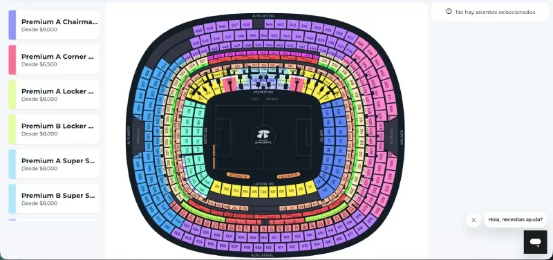 Lista de precios | Captura de pantalla