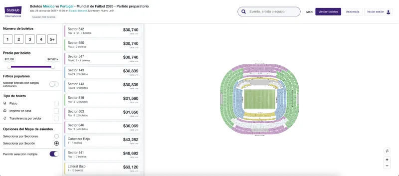 Se disparó la reventa para el juego contra Portugal | CAPTURA