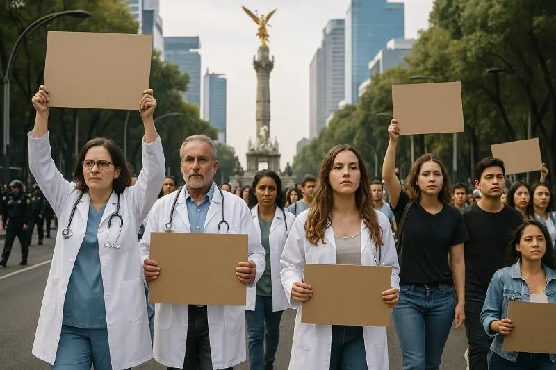 Colectivos de médicos y enfermeras marcharán para exigir mejores insumos y condiciones laborales. / ChatGPT