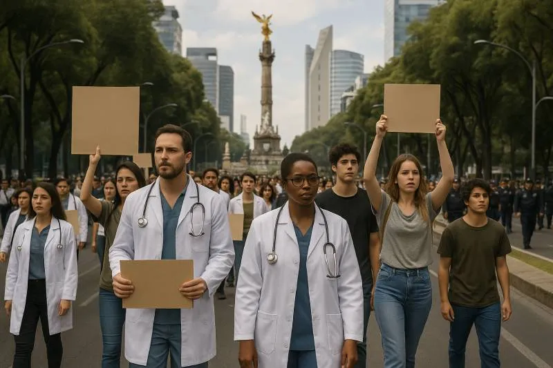 Dos marchas coincidirán el 15 de noviembre. / ChatGPT