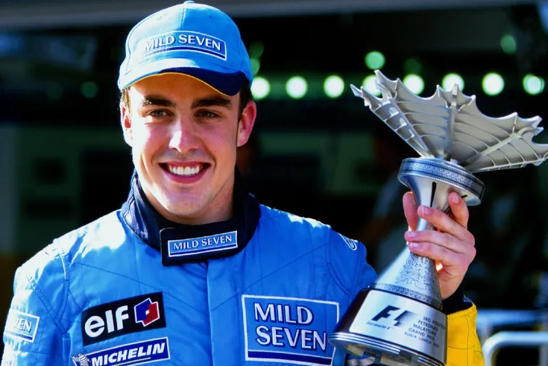 Fernando Alonso en celebración