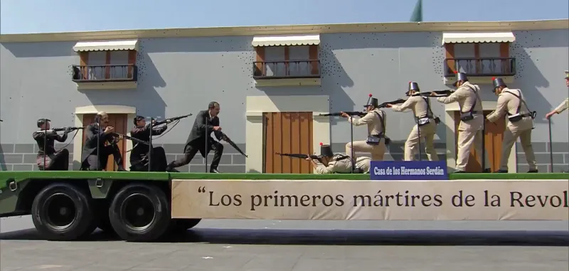 Durante más de una hora se representaron pasajes de la historia de México / Especial