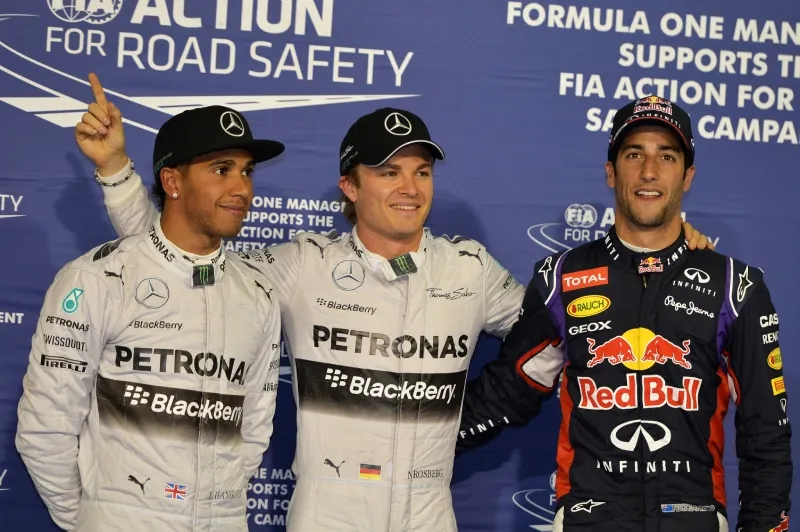 Hamilton y Rosberg tuvieron un cierre apretado