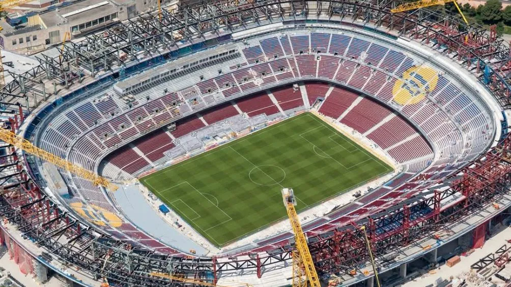 Las obras continuan en el Camp Nou | @FCBarcelona