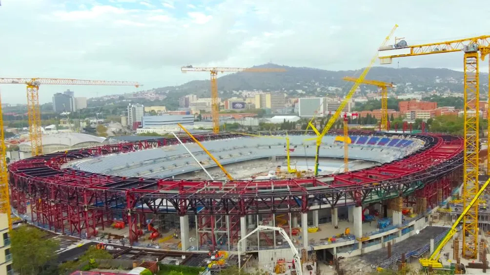 Las obras continuan en el Camp Nou | @FCBarcelona