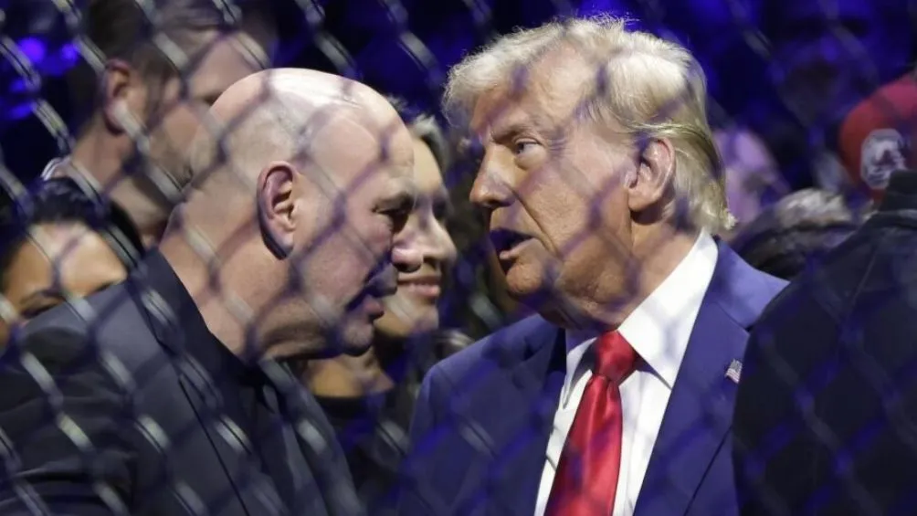Donald Trump y Dana White | AP