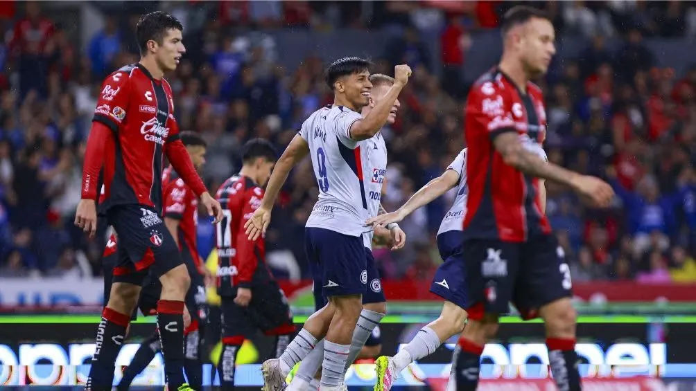 Sepúlveda celebra su hat-trick ante Atlas | MEXSPORT