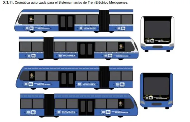 Autobuses, Mexibús, Mexicable, taxis y tren eléctrico cambian de color / Redes Sociales