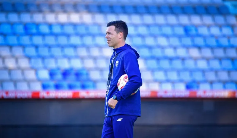 Solari en entrenamiento con Pachuca