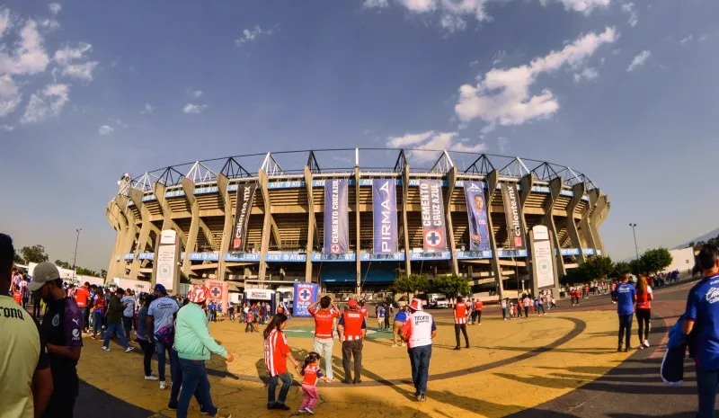Fachada del Estadio Azteca