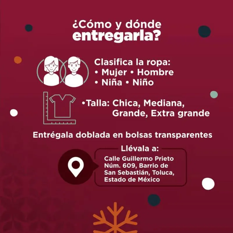 Cómo y dónde entregar tu donativo. / X: @SGGEdomex