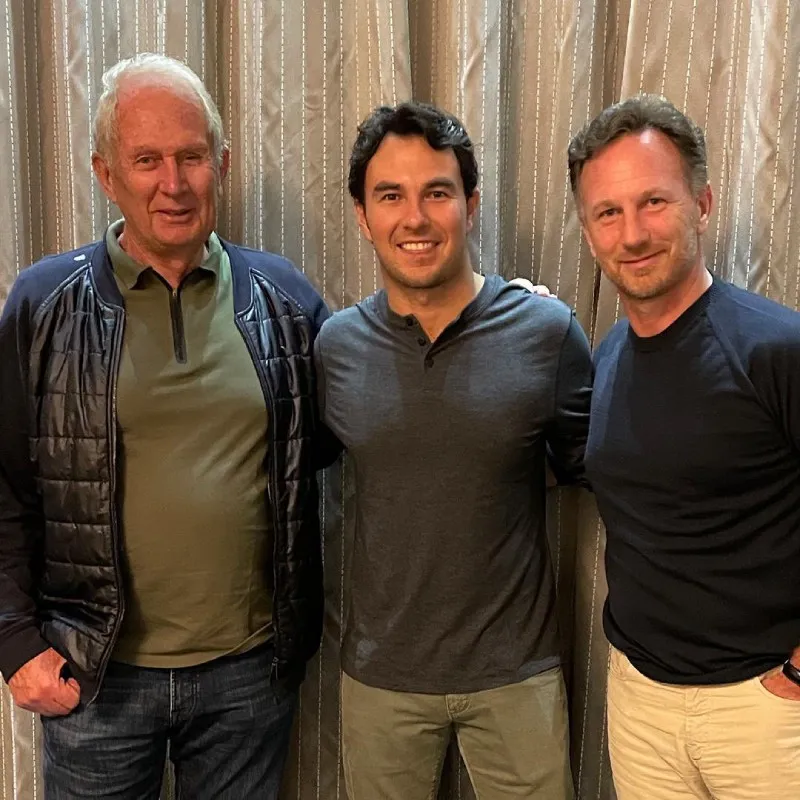 Con Checo y Horner | @SChecoPerez