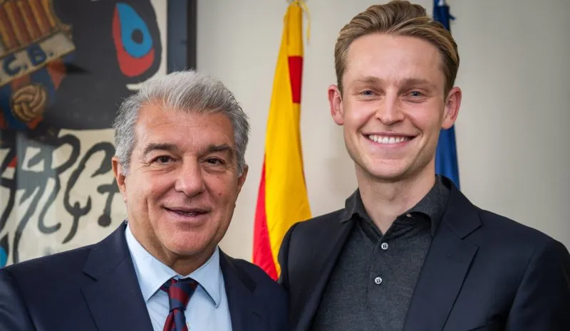 De Jong con Laporta