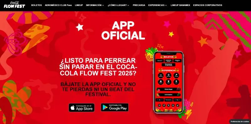 App oficial del Coca-Cola Flow Fest 2025.