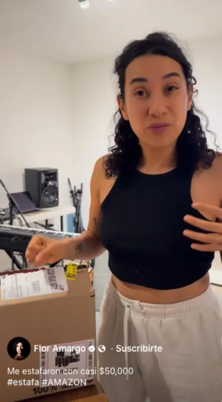 La cantante enseñó que su pedido no llegó completo / FB: @floramargo