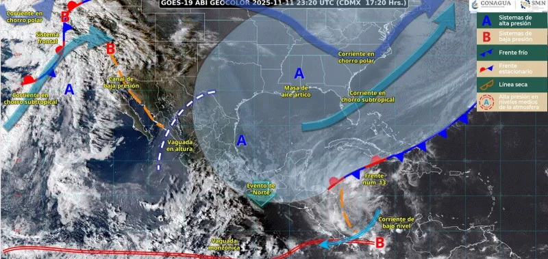 Las anomalías térmicas se mantendrán entre -0.9 y -0.5 °C / Redes Sociales