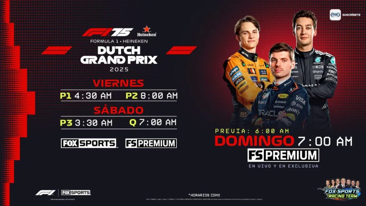 Así se anunció la transmisión de F1 | @FOXSportsMX