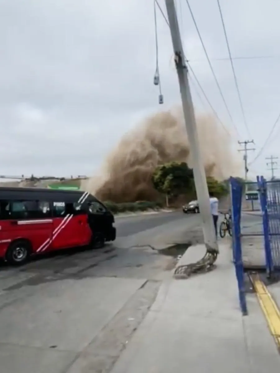 Viviendas, negocios y autos salieron afectados por la fuga / Redes Sociales