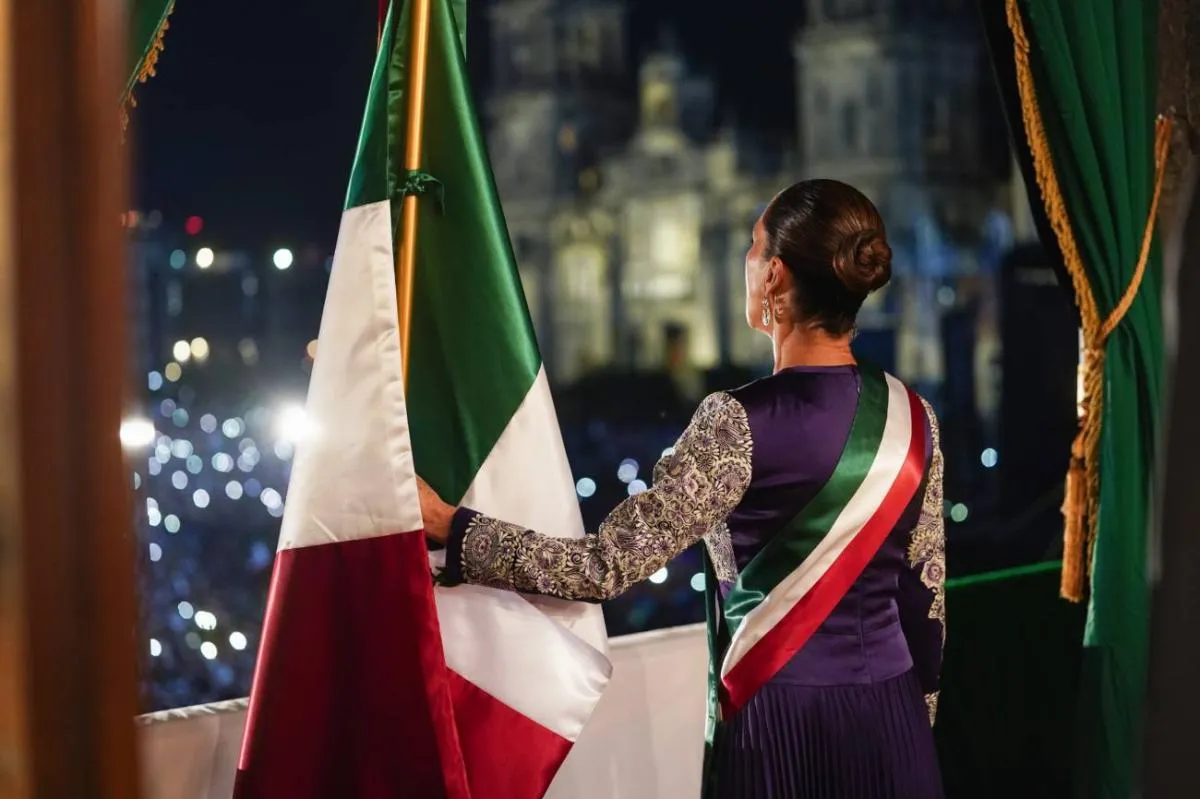 Claudia Sheinbaum hizo historia al convertirse en la primera mujer en encabezar la ceremonia del Grito de Independencia como presidenta de México/Gobierno de México