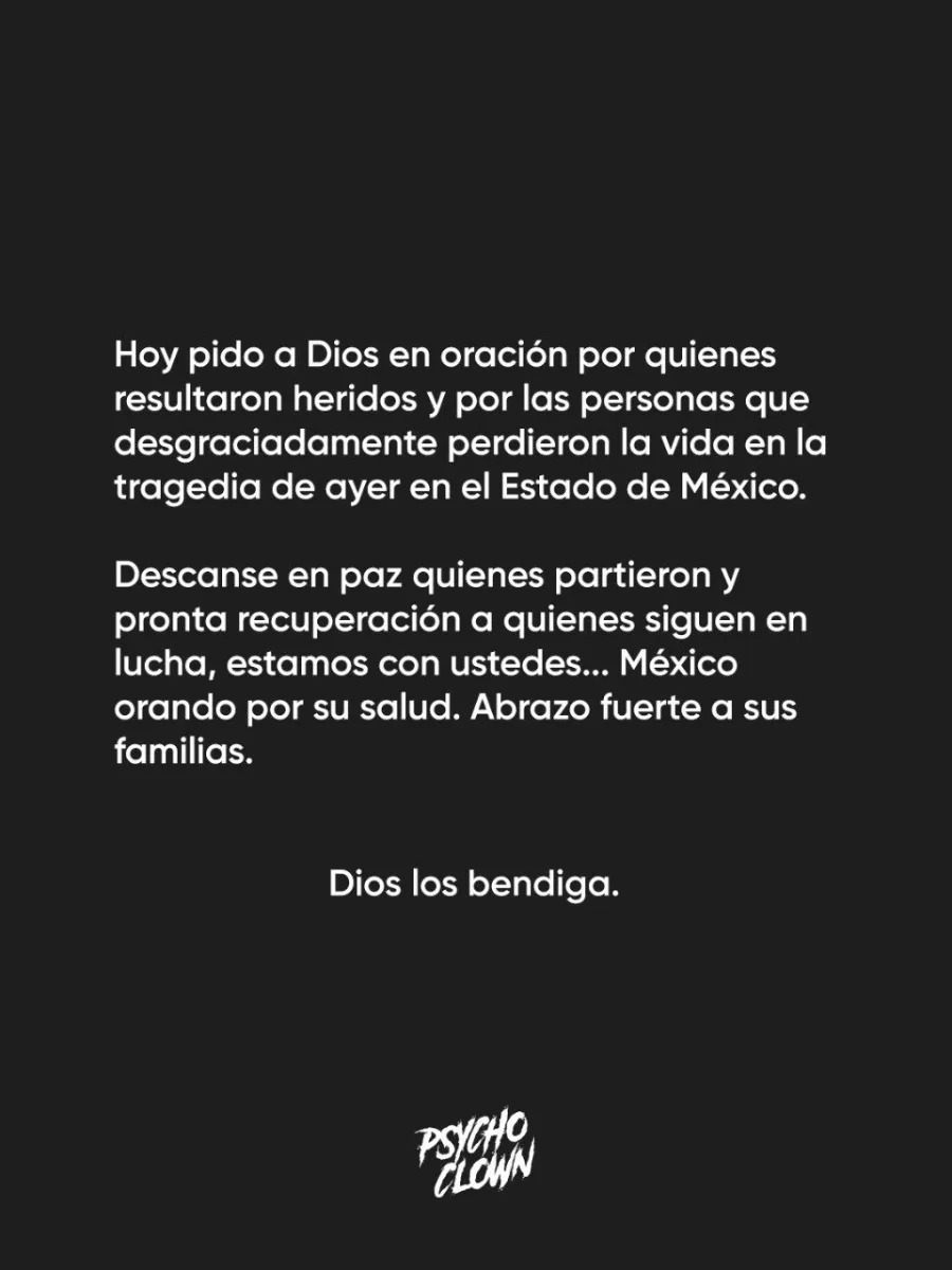 Psycho Clown no se mantuvo ajeno a la tragedia