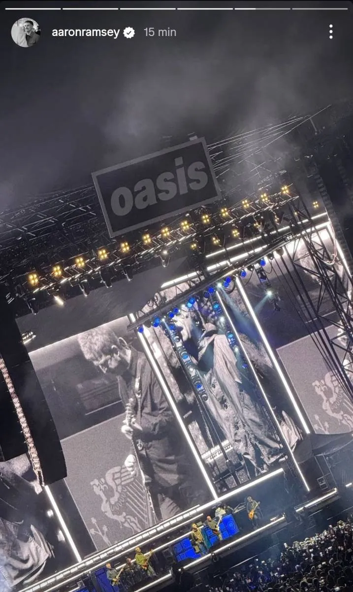 Ramsey disfrutó del concierto de Oasis