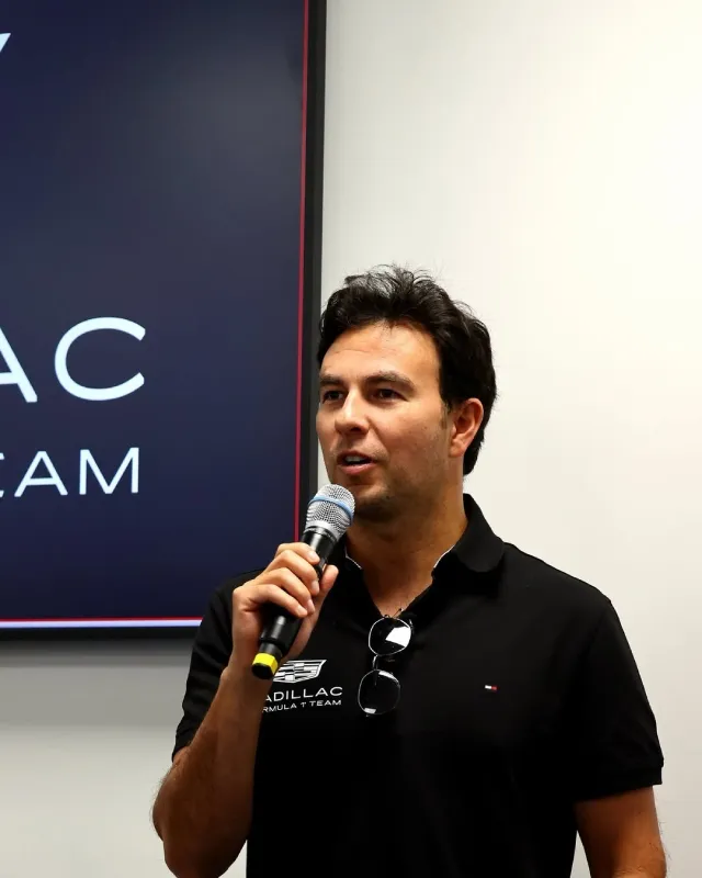 Checo ya se presentó para trabajar con Cadillac