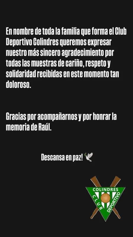 Varios clubes han mandado mensaje de condolencia