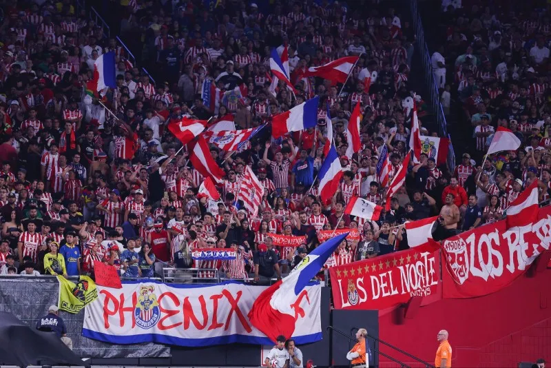 La afición de Chivas en Phoenix para el amistoso contra América