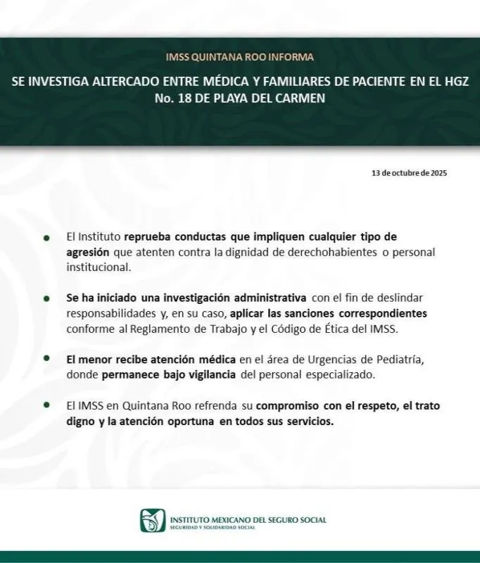 Comunicado del IMSS