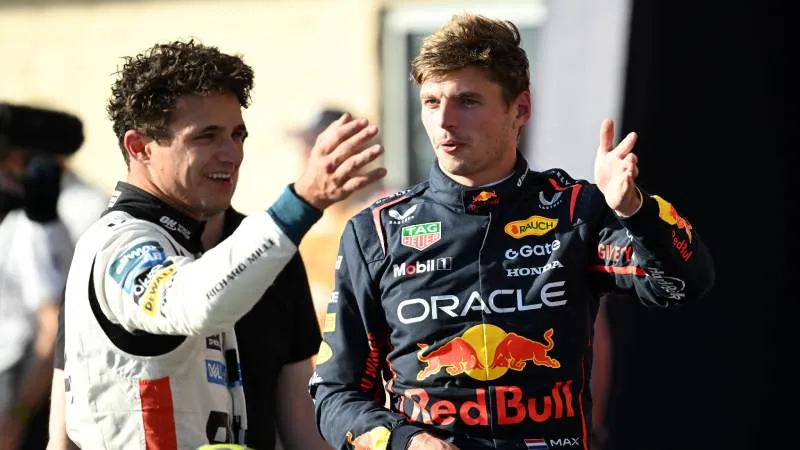 Lando Norris y Max Verstappen | @redbullracing