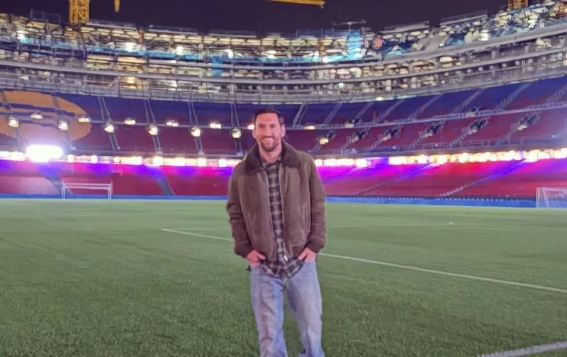 Messi presumió su paseo por el Camp Nou