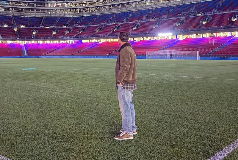 Messi estuvo en Barcelona