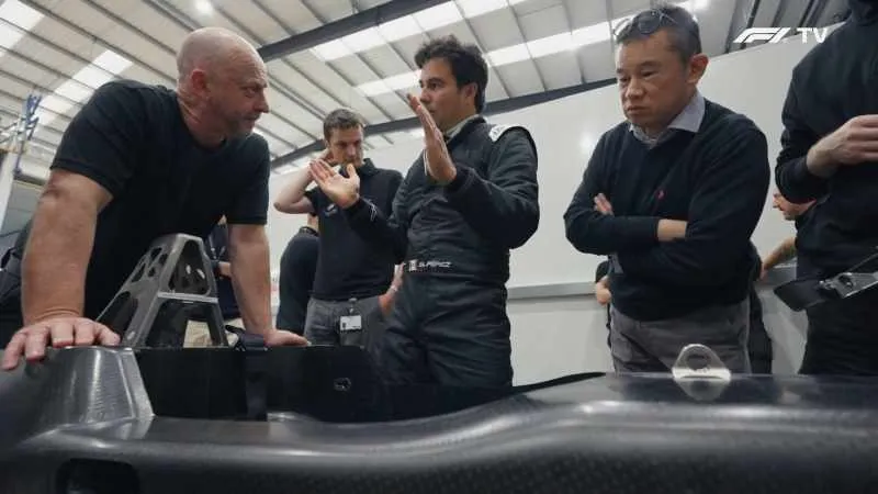 Checo Pérez, en su primera práctica con Cadillac | CAPTURA DE PANTALLA