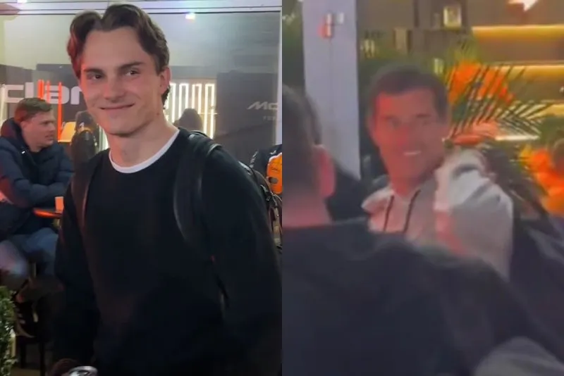 Así salieron Piastri y Webber en Las Vegas