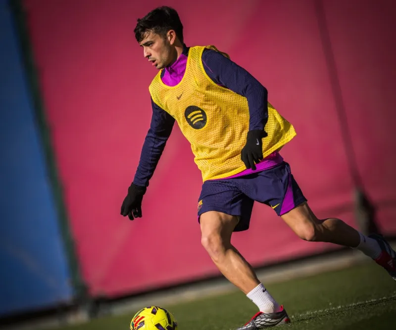 Pedri ya trabajó con el resto del grupo