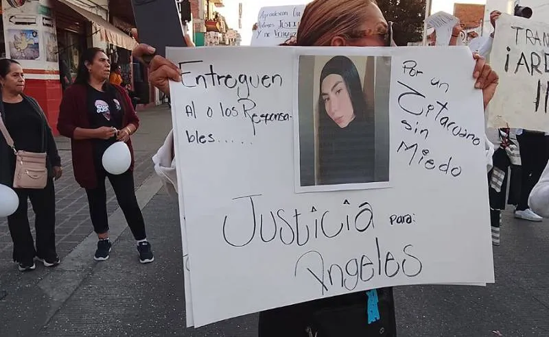 Los pobladores exigían justicia por la muerte de Ángeles. / El Despertar de Zitácuaro