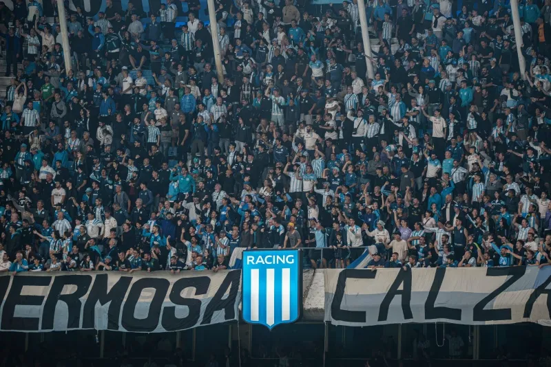 Afición de Racing en el partido contra Tigre