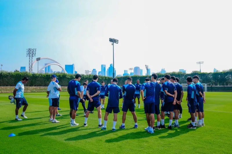 Cruz Azul en entrenamiento previo a enfrentar a Flamengo