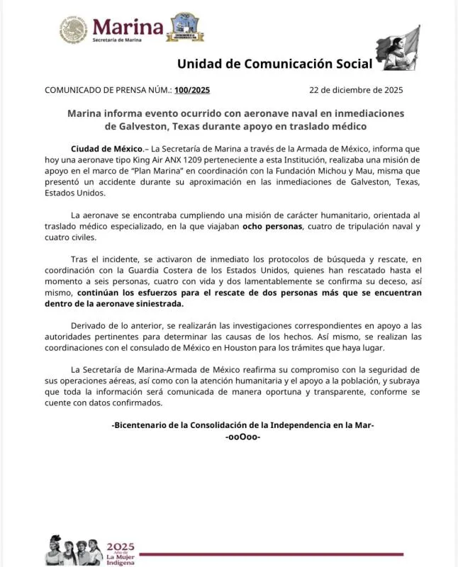 El incidente ocurrió en Texas y es investigado para determinar las causas del accidente aéreo./ X