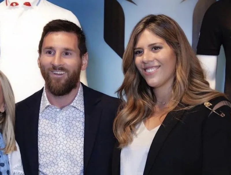 Messi con su hermana María Sol
